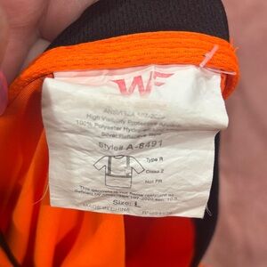 WF High-Visibility Orange Short Sleeve Shirt - Size L